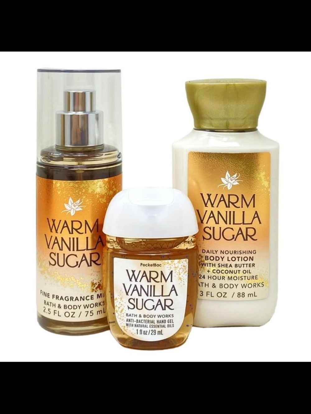 Bath & Body Works Warm Vanilla Sugar Mini Gift Set – NIB 🤎 - Picture 2 of 3